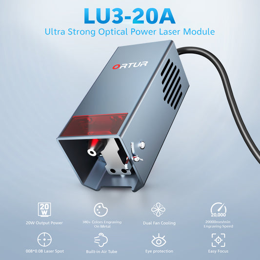 20W LU3-20A Laser Module for Ortur ＆ Aufero Laser Engraver