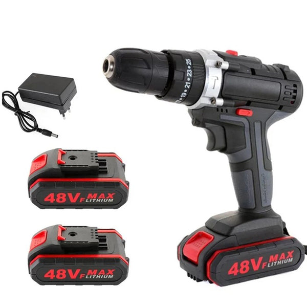 48VF Cordless Lithium Impact Electric Screwdriver Drill