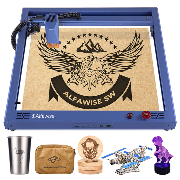 Alfawise Laser Engraver Fitted with Dual Motor Higher Accuracy DIY Laser Engraver