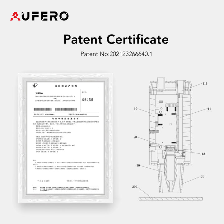 Aufero Laser 2 LU2-10A Laser Engraving Machine - Patent Certificate - MadeTheBest