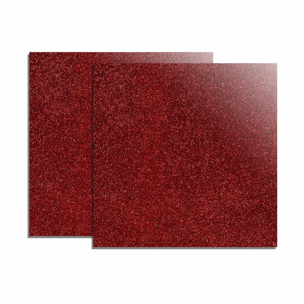 3mm Red Glitter Acrylic Sheet（Opaque,Glossy) 2pcs