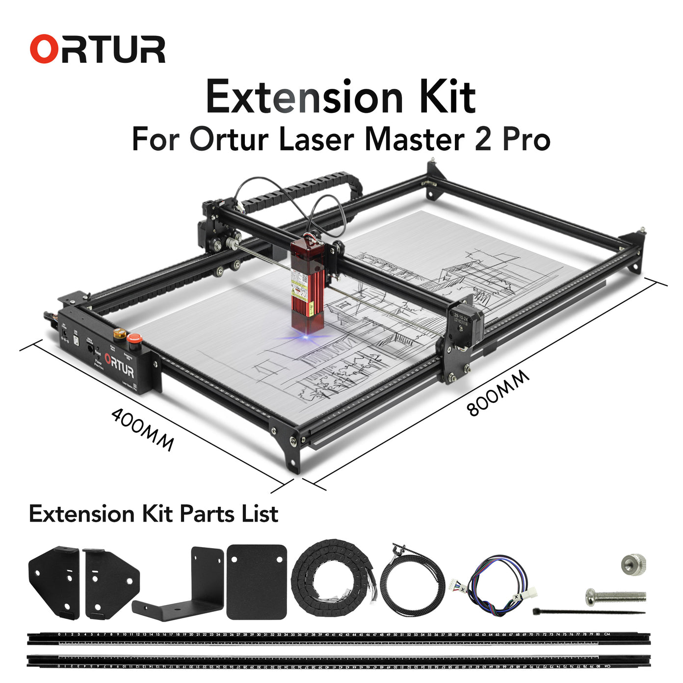 Ortur Extension Kit For Ortur Laser Master 2 Pro S2